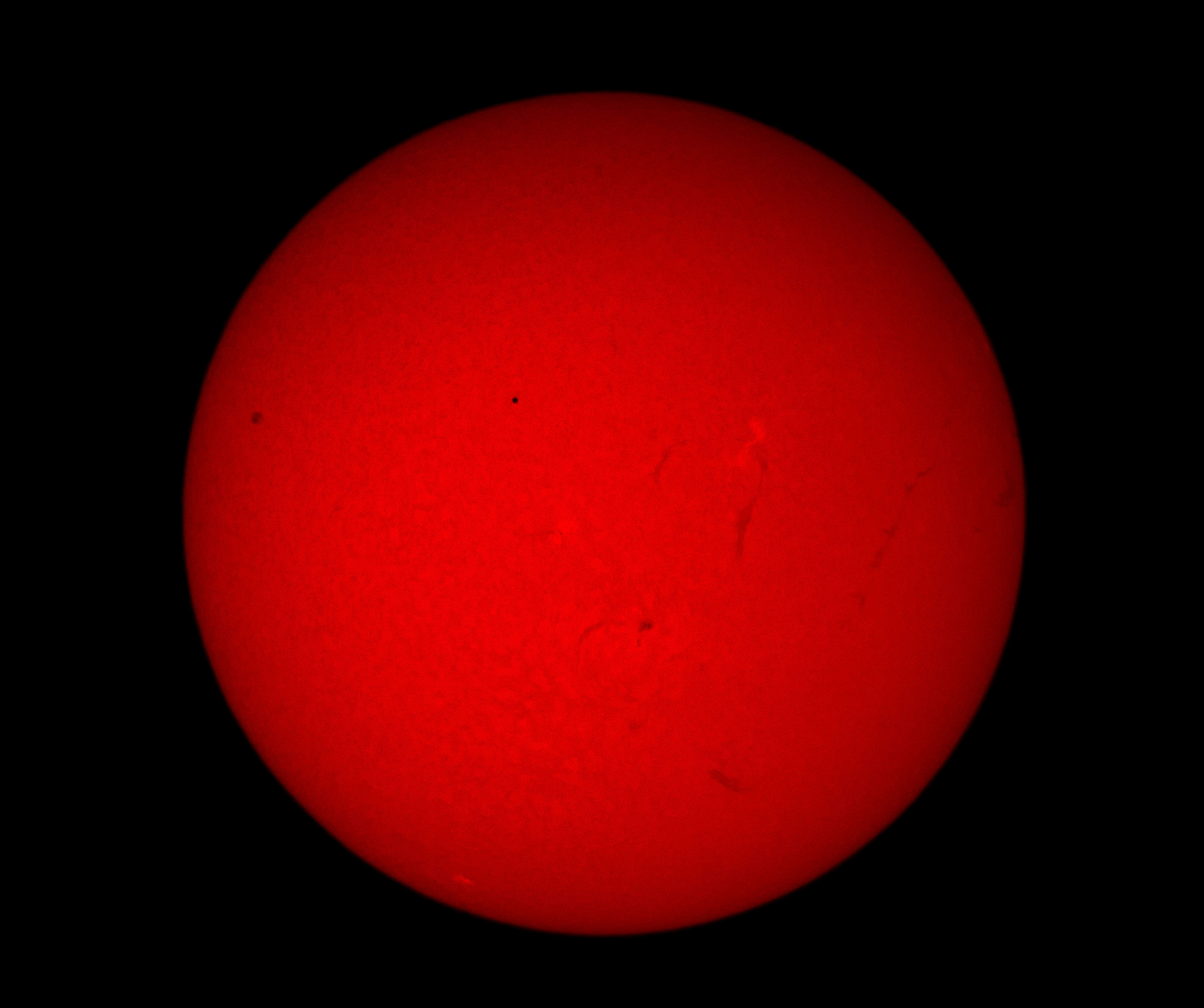 Mercury transit of the sun 9th May 2016 By Ken Kennedy. Canon EOS-100D 1/60 second: ISO-200
